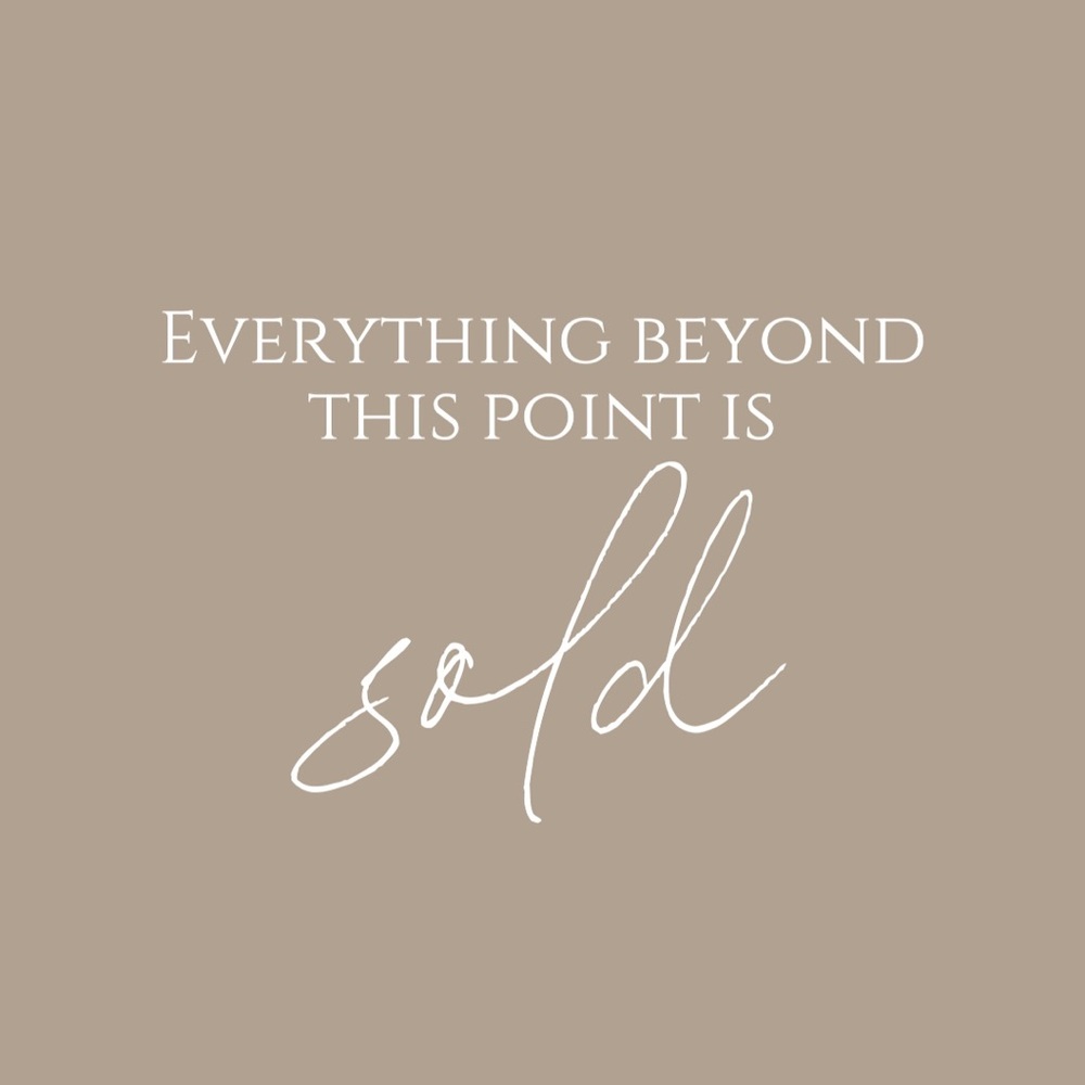 Everything listed beyond this point has been sold✨